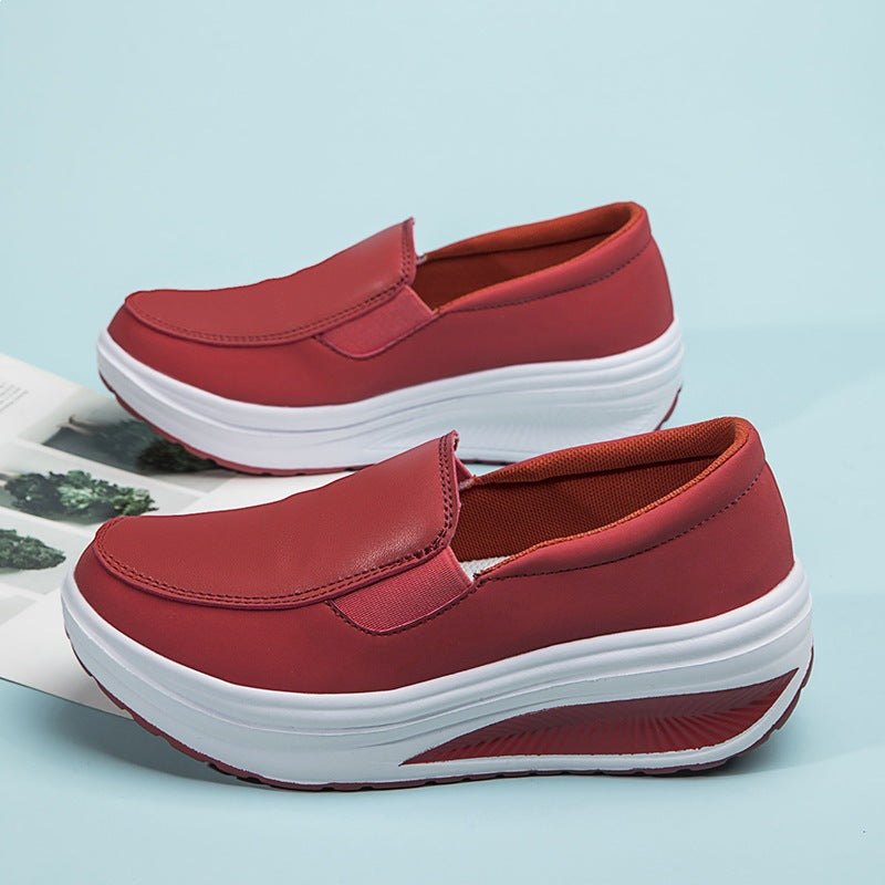 Damen Komfortable Slip-On Sneakers mit gepolsterter Sohle EB