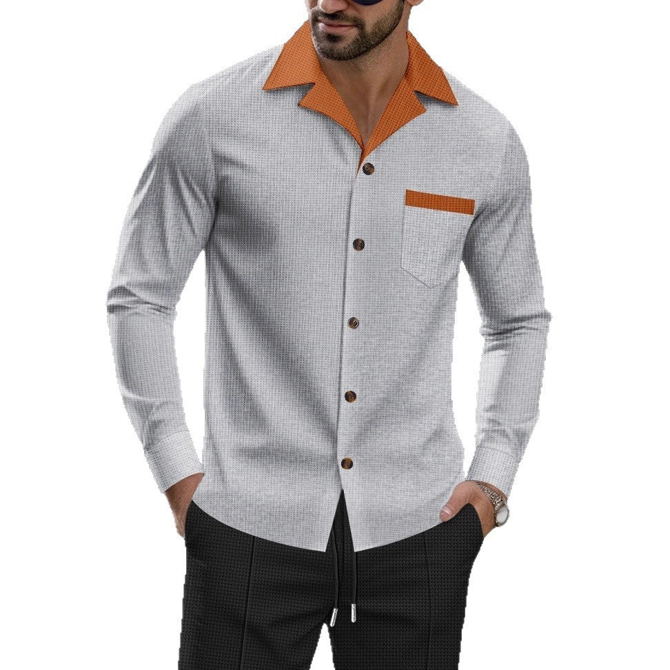 Herren Schicke Langarmhemd EB