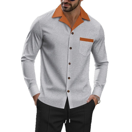 Herren Schicke Langarmhemd EB