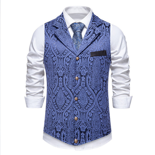 Herren elegante Weste mit kunstvollem Muster EB