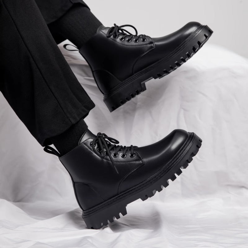 Herren Robuste Schnürstiefel mit rutschfester Sohle und stabiler Konstruktion EB