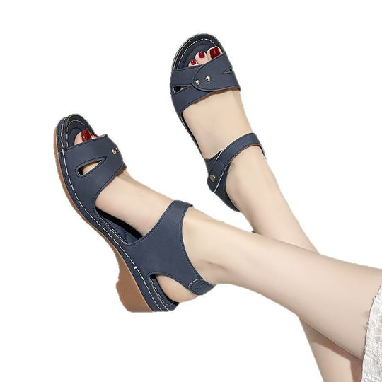 Damen komfortable Riemensandalen mit modischem Schnitt EB