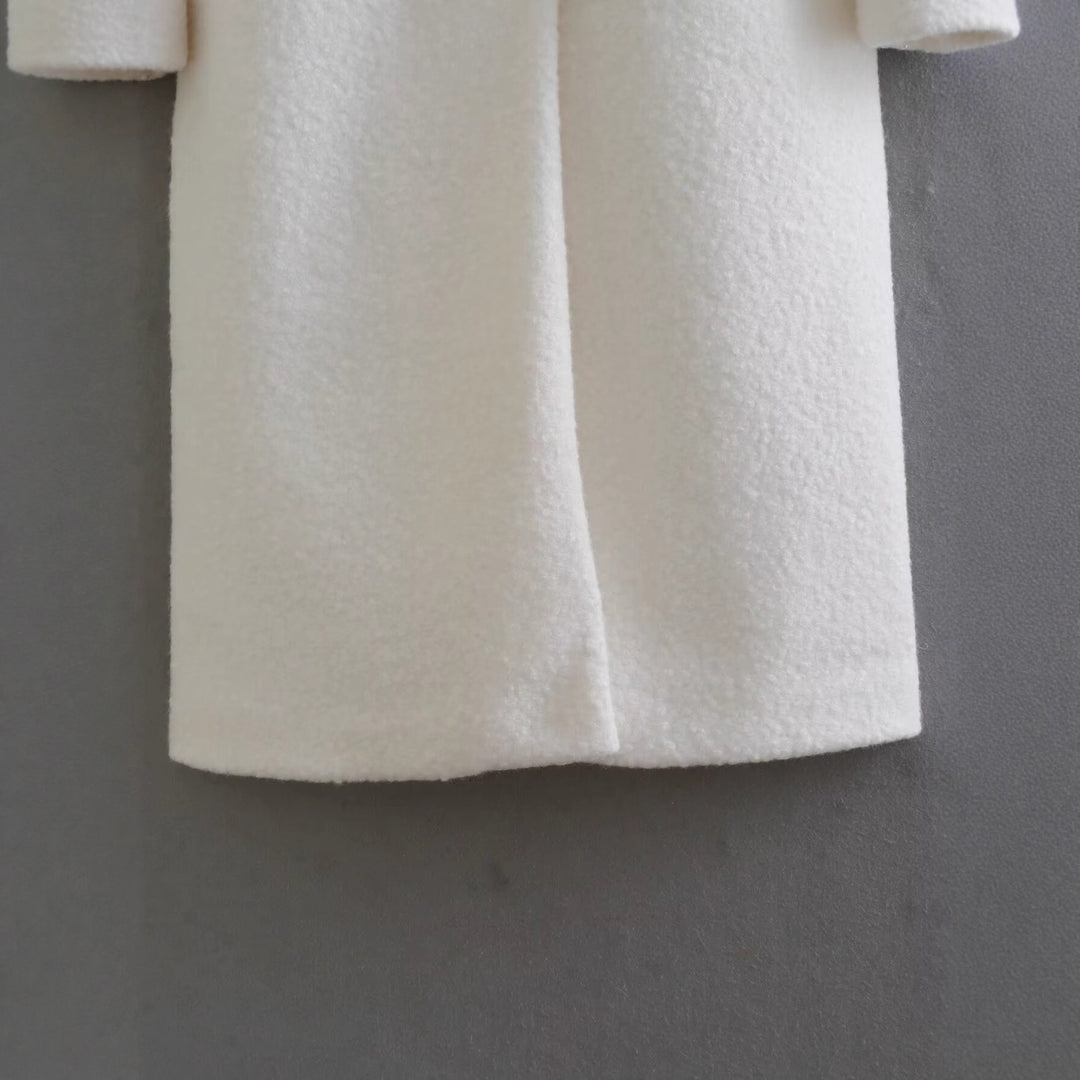 Damen oversize Wollmantel EB