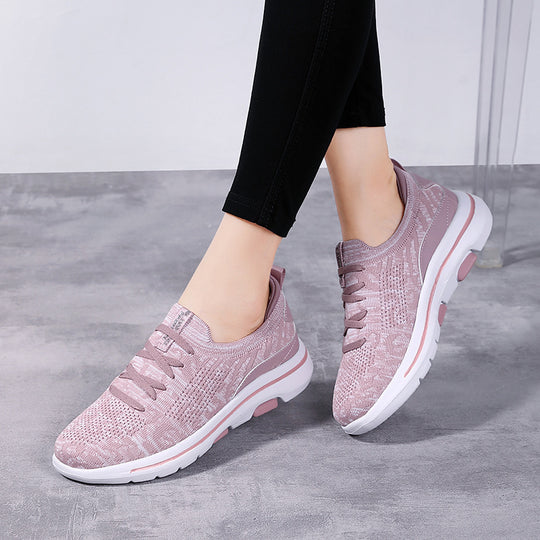 Damen Komfortable Lauf-Sneaker mit atmungsaktivem Strick-Obermaterial EB