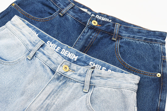 Damen High-Waisted Jeans im Vintage-Stil mit geradem Bein und praktischem Taschendesign EB