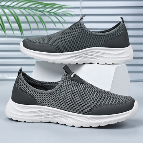 Damen Atmungsaktive Slip-On Sneakers mit elastischer Sohle EB