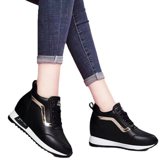 Damen Wedge-Sneaker mit modischen Akzenten und rutschfester Sohle EB