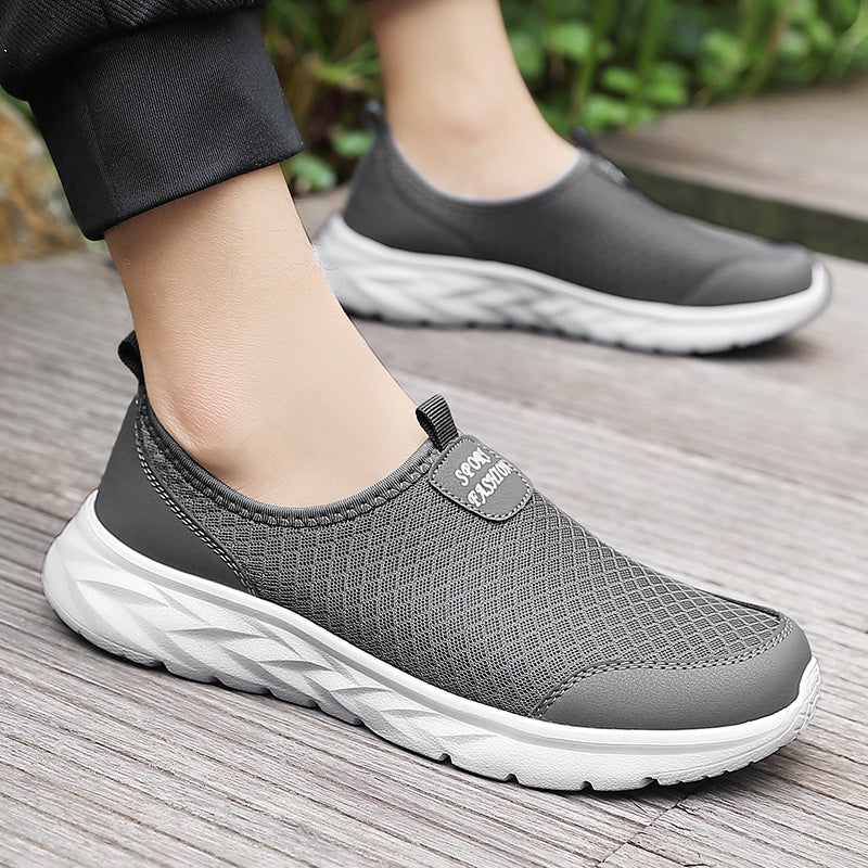 Damen Atmungsaktive Slip-On Sportschuhe mit rutschfester Sohle EB
