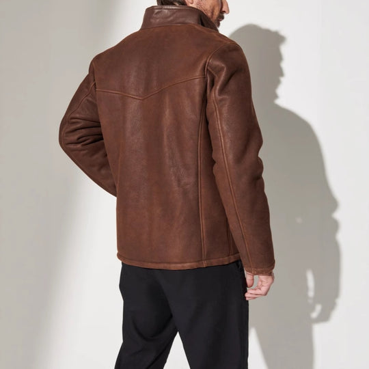 Herren hochwertige jacke mit elegantem Steppdesign EB