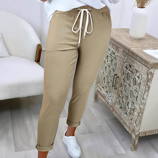 Damen Komfortable Freizeithose mit elastischem Bund EB