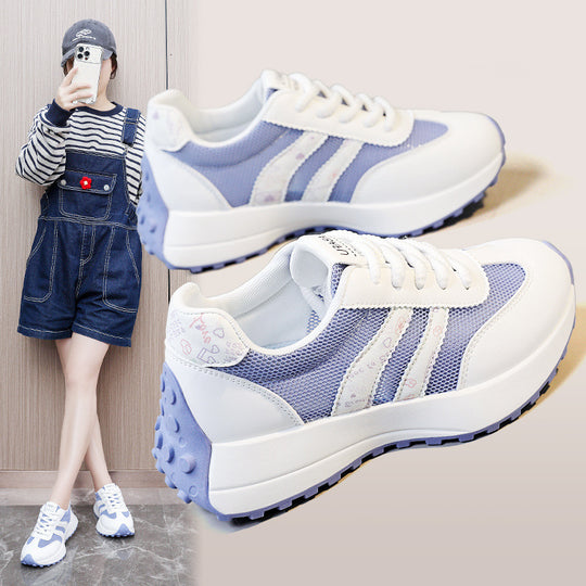 Damen Sportliche Sneakers mit atmungsaktivem Mesh-Obermaterial und flexibler Sohle EB