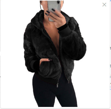 Damen Kunstfell Bomberjacke EB