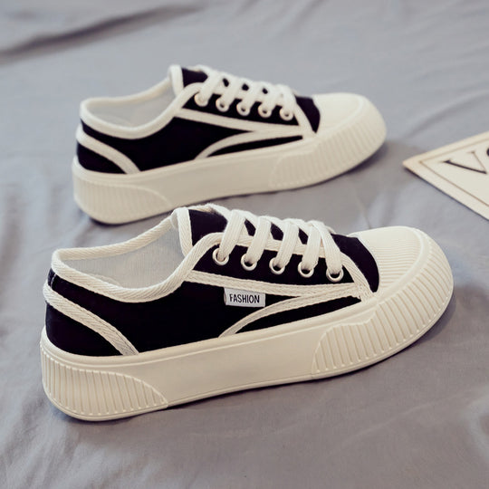 Damen Modische Sneaker im trendigen Design mit sportlicher Sohle EB