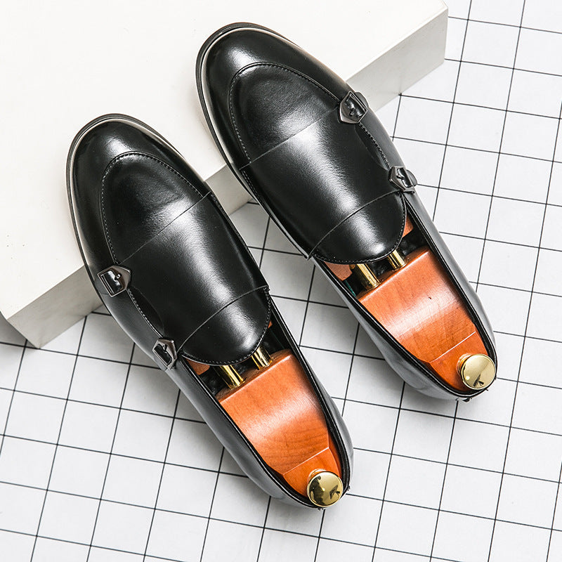 Damen elegante Mokassins mit modischen Schnallen EB