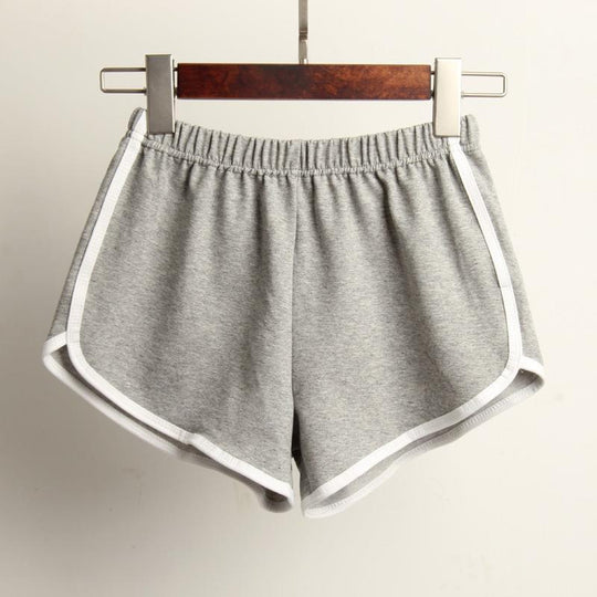 Damen Sportliche Shorts mit elastischem Bund und Kontraststreifen EB
