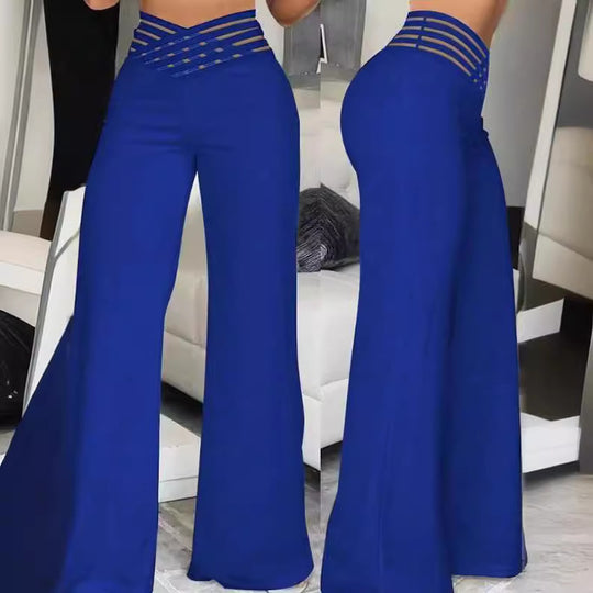 Damen Elegante und bequeme Schlaghose EB