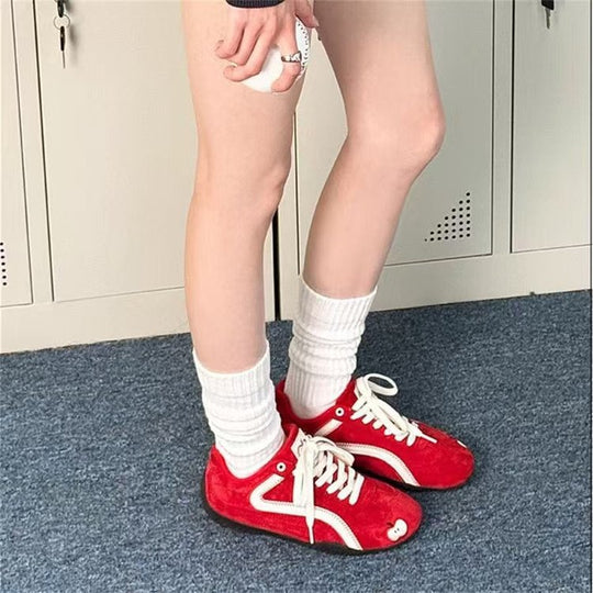 Damen Trendige Sneaker mit sportlichem Design und verspielten Applikationen EB