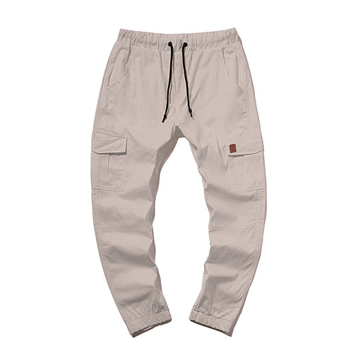 Herren Cargo-Hose im modernen Design mit mehreren Taschen und elastischem Bund EB