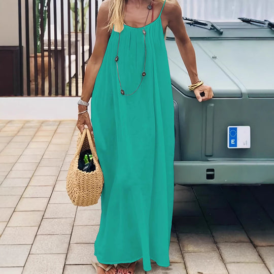 Damen Maxikleid mit tiefem Rücken EB