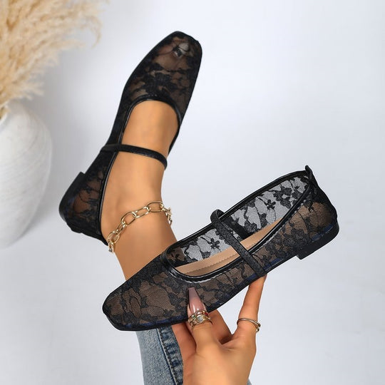 Damen elegante und atmungsaktive Ballerinas EB