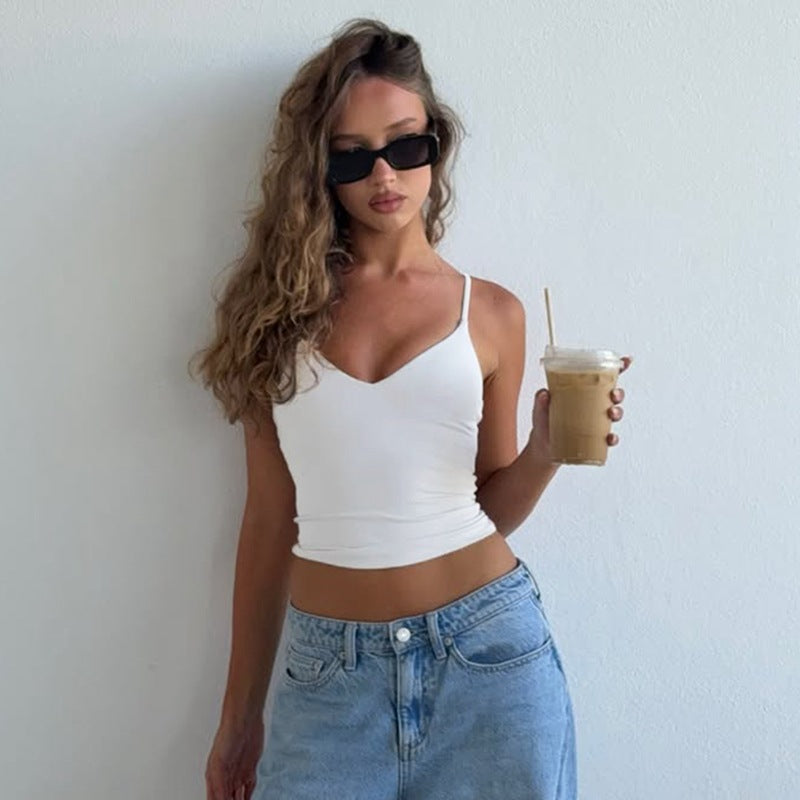 Damen Funktions-Tanktop mit verstellbaren Spaghettiträgern und eckigem Ausschnitt EB