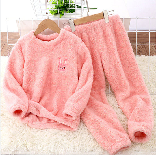 Damen Flauschiges Lounge-Set mit niedlichem Tiermotiv EB