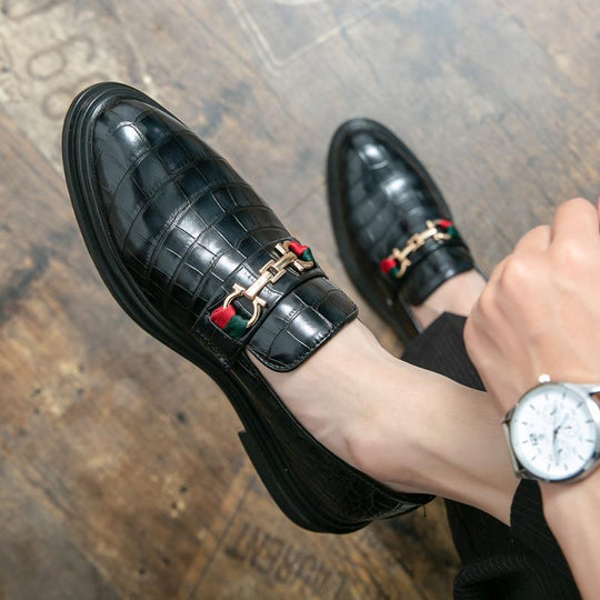 Herren Elegante Loafers aus hochwertigem Leder mit modischen Details EB