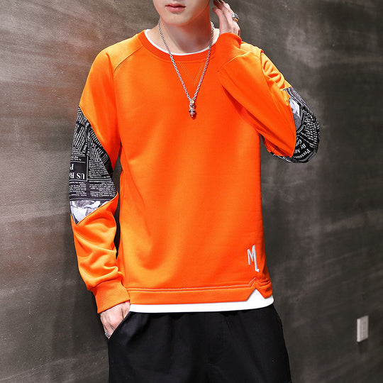 Herren modisches Sweatshirt mit einzigartigen Druckdetails EB