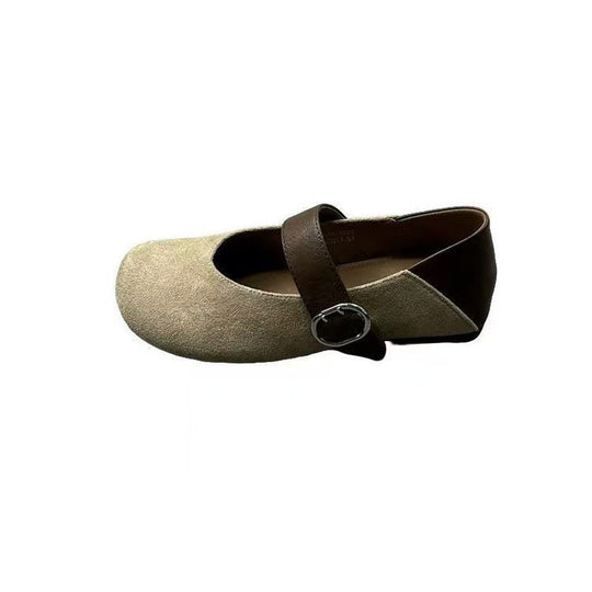 Damen Elegante Ballerinas mit modischem Riemen-Detail und bequemer Innensohle EB