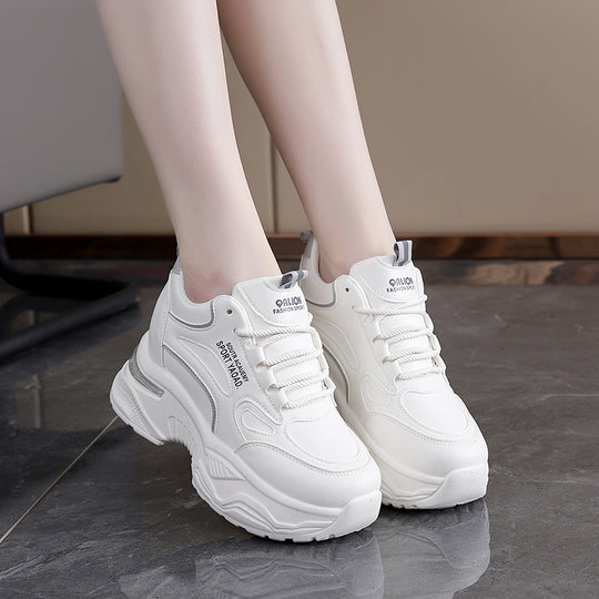 Damen Sportliche Sneakers mit Cushioned Dämpfung und rutschfester Sohle EB