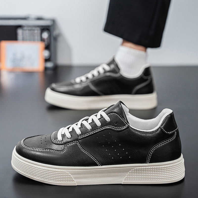 Damen Sportliche Sneaker aus hochwertigem Leder mit dämpfender Laufsohle EB