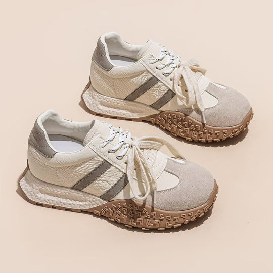 Damen Sportliche Sneakers mit atmungsaktivem Obermaterial und innovativer Profilmusterung EB
