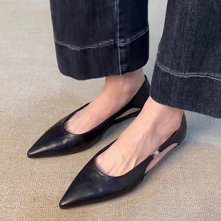 Damen Slingback-Ballerinas mit elegantem Cut-Out und bequemer Passform EB