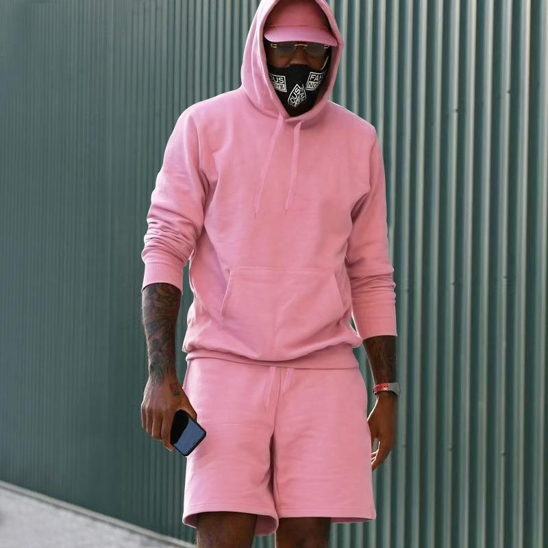 EB Herren Hoodie-Shorts-Set mit Kängurutasche
