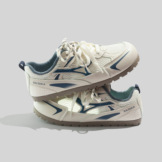 Damen Atmungsaktive Multifunktionssneakers mit elastischen Schnürsenkeln und rutschfester Sohle EB