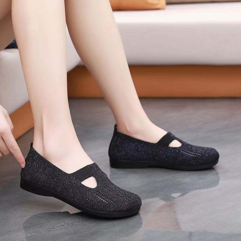 Damen Bequeme Freizeitschuhe mit atmungsaktiver Obermaterialstruktur EB