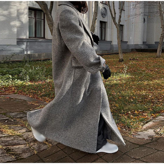Damen oversized Wollmantel EB