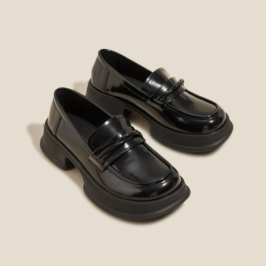 Damen Modische Loafer mit nachhaltiger Plateausohle EB