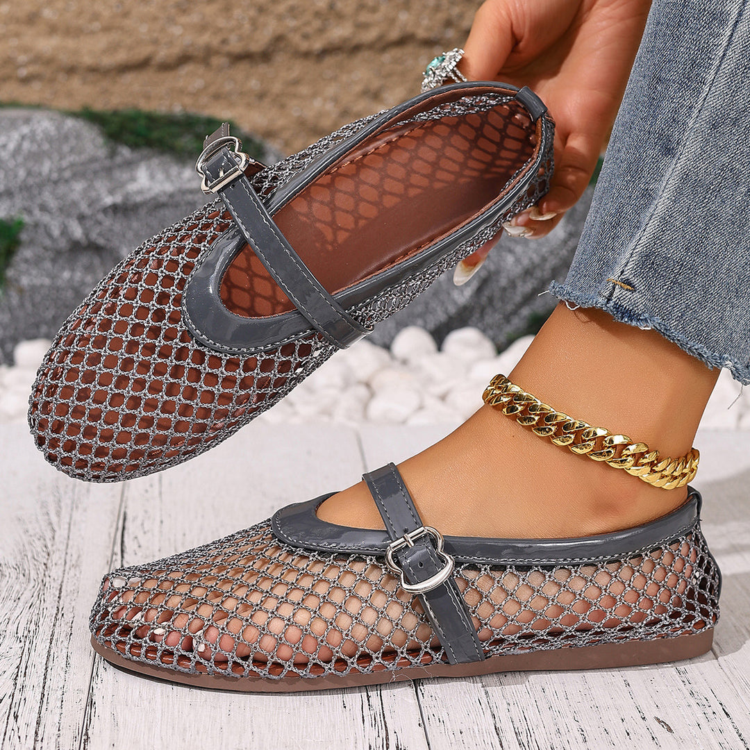 Damen Netzschuhe mit elegantem Riemen EB