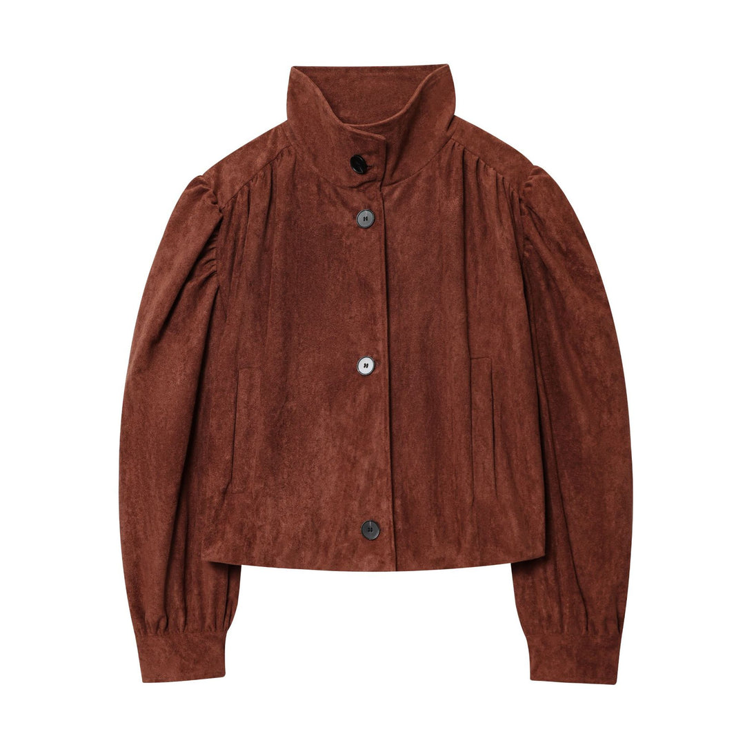 Damen elegante Wildlederjacke EB 1759454316