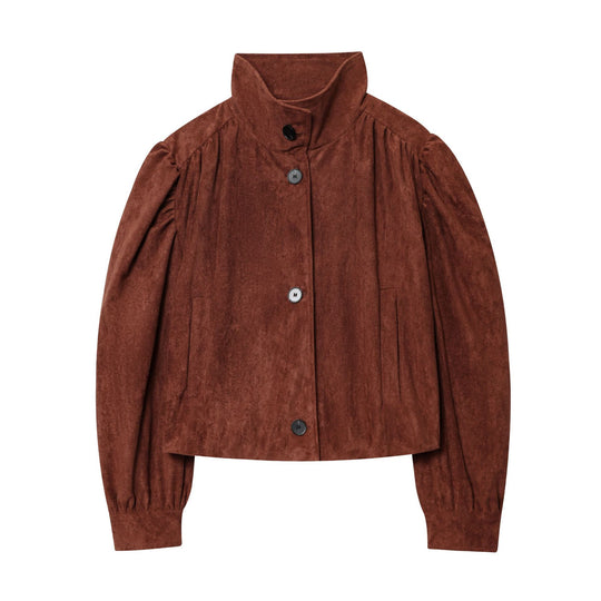 Damen elegante Wildlederjacke EB 1759454316