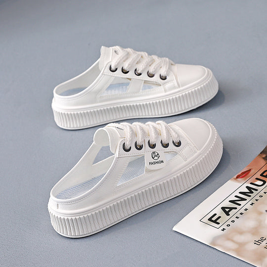 Damen Slip-On Sneakers mit atmungsaktiven Einsätzen und griffiger Sohle EB