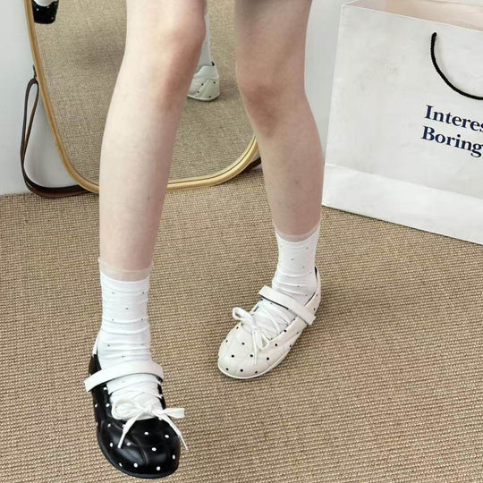 Damen Freizeit Sneakers mit punktemuster und flexiblem Obermaterial EB