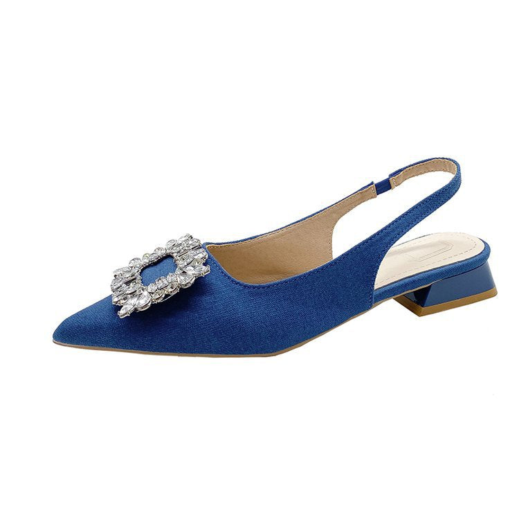Damen Slingback-Pumps mit funkelndem Strassakzent EB