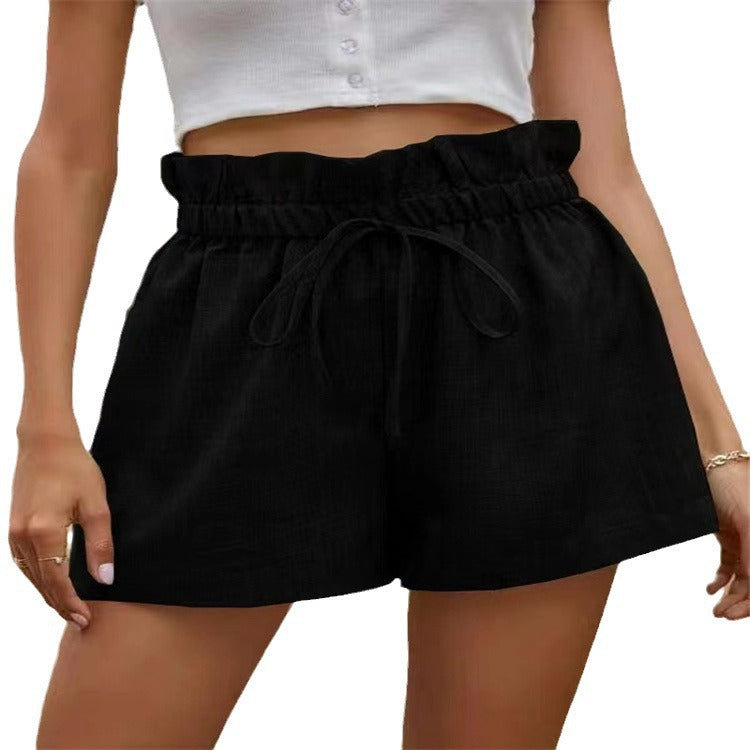 Damen lässige Shorts mit elastischem Bund EB