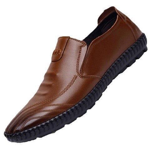Herren elegante, braune Lederschuhe EB