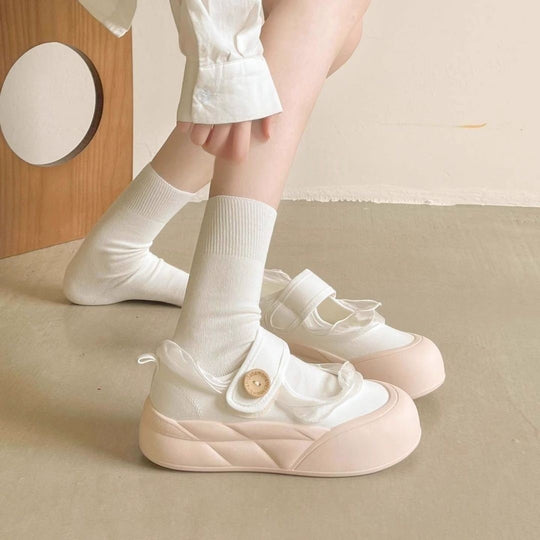Damen bequeme Sneaker mit verstellbarem Klettverschluss und elastischem Obermaterial EB