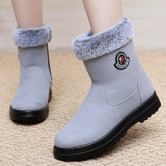 Damen Warme Winterstiefel mit weichem Innenfutter und rutschfester Sohle EB