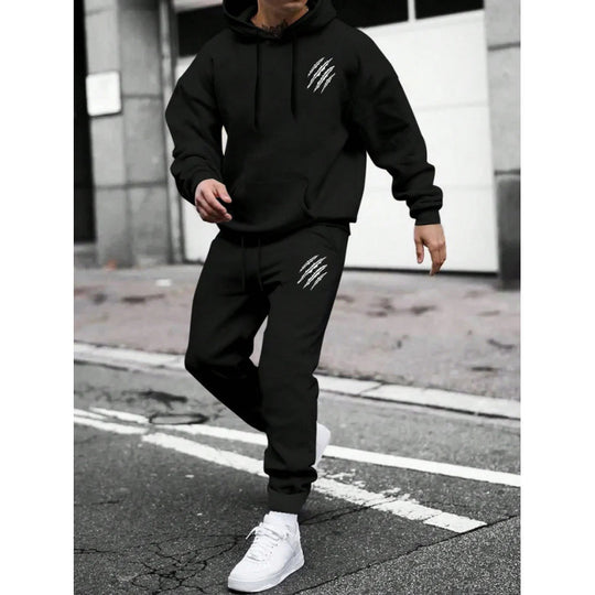 Herren Trainingsanzug mit modernem Grafikdesign und praktischen Taschen EB