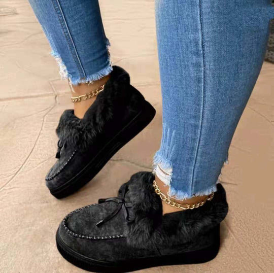 Damen Bequeme und modische Slippers mit kuscheligem Innenfutter EB
